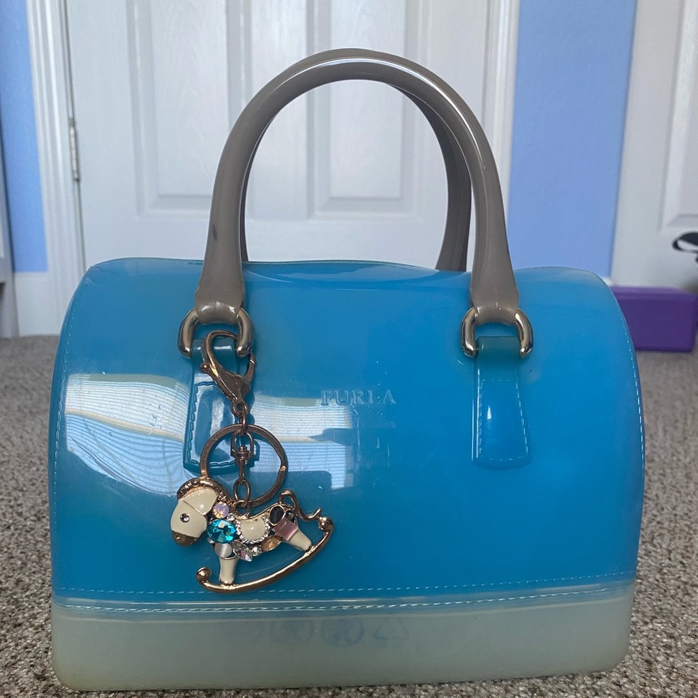 Furla limited blue candy bag